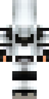 a white-clad ninja with silver throwing stars and a hood