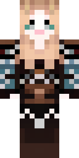 a shieldmaiden in leather armor with war paint