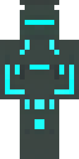 a neon cyber-ninja in dark bodysuit with teal light trim