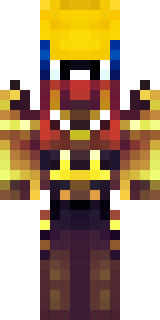 a golden pirate with an eyepatch and a parrot on the shoulder