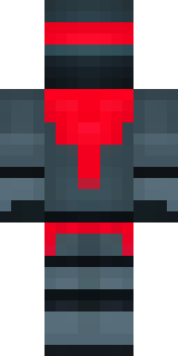 a shadow ninja in matte black with a red scarf