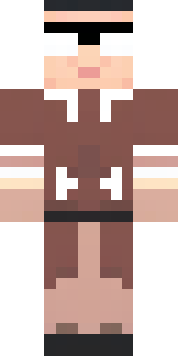 a friendly villager librarian in brown robes with glasses