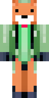an anthropomorphic fox in a green explorer jacket