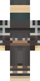a ronin in weathered dark armor and a straw hat