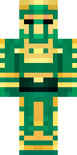 a jade samurai in green and gold ceremonial armor