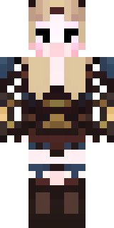 a shieldmaiden in leather armor with war paint