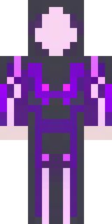 an end-realm sorcerer in obsidian robes with violet particles