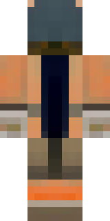 a battle-worn pilot in orange plating with scorch marks