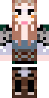 a shieldmaiden in leather armor with war paint