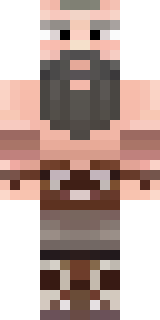 a viking warrior in fur and iron with a braided beard