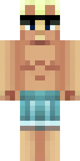 a summer surfer in board shorts with sun-bleached hair