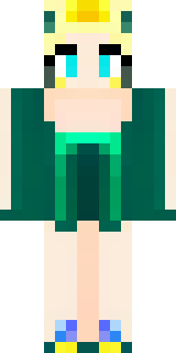 a queen in a flowing emerald gown with a silver tiara