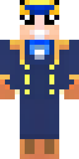 an airship captain in a navy coat with copper gadgets