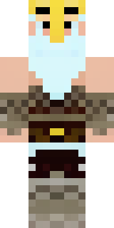 a frost viking in white furs and a horned helm