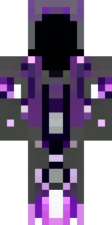 an end-realm sorcerer in obsidian robes with violet particles