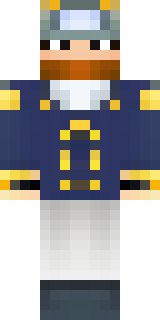 an airship captain in a navy coat with copper gadgets