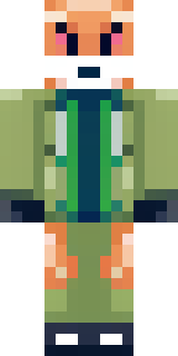 an anthropomorphic fox in a green explorer jacket