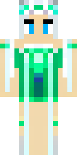 a queen in a flowing emerald gown with a silver tiara
