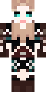 a shieldmaiden in leather armor with war paint