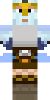a frost viking in white furs and a horned helm