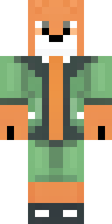 an anthropomorphic fox in a green explorer jacket