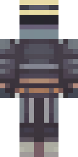 a ronin in weathered dark armor and a straw hat