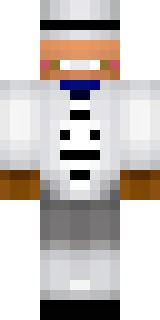 a cheerful chef in a white coat and tall hat with a wooden spoon