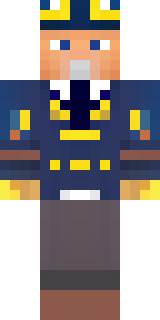 an airship captain in a navy coat with copper gadgets