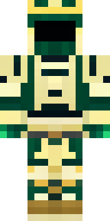 a jade samurai in green and gold ceremonial armor