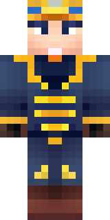 an airship captain in a navy coat with copper gadgets