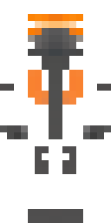 a battle-worn pilot in orange plating with scorch marks