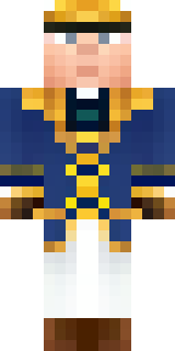 an airship captain in a navy coat with copper gadgets