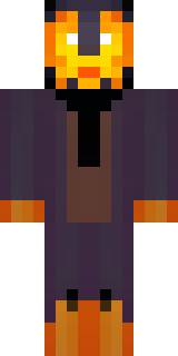 a Halloween pumpkin-headed figure in a dark cloak