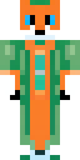 an anthropomorphic fox in a green explorer jacket