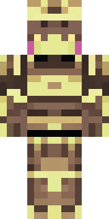 a piglin brute in gold armor with a snout and tusks