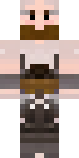 a viking warrior in fur and iron with a braided beard