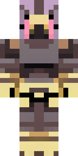 a piglin brute in gold armor with a snout and tusks