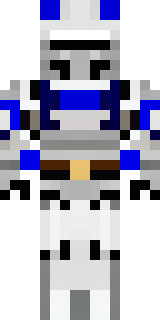 a knight in polished silver plate armor with a blue tabard