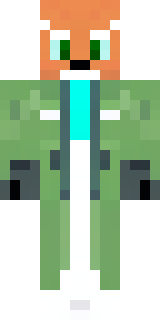 an anthropomorphic fox in a green explorer jacket
