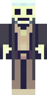 a necromancer in tattered black robes with a bone mask