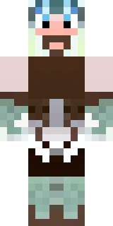 a frost viking in white furs and a horned helm