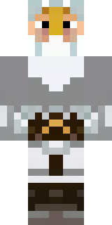 a frost viking in white furs and a horned helm