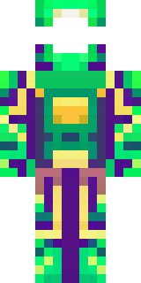 a knight in emerald armor holding a torch