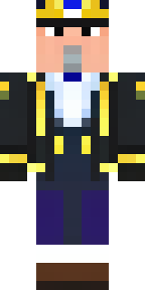 an airship captain in a navy coat with copper gadgets