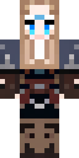 a shieldmaiden in leather armor with war paint