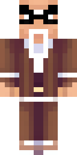 a friendly villager librarian in brown robes with glasses