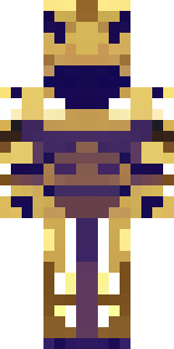 a piglin brute in gold armor with a snout and tusks