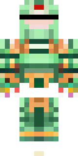 a jade samurai in green and gold ceremonial armor