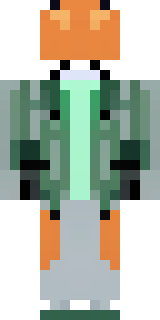 an anthropomorphic fox in a green explorer jacket