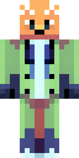 an anthropomorphic fox in a green explorer jacket
